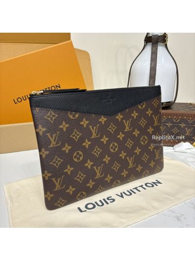 louis-vuitton-brown-monogram-flat-zip-pouch-with-black-curved-trim-premium-rxlvj01347-02