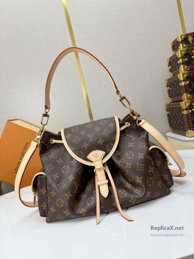 Louis Vuitton Brown Monogram Gathered Shoulder Bag
