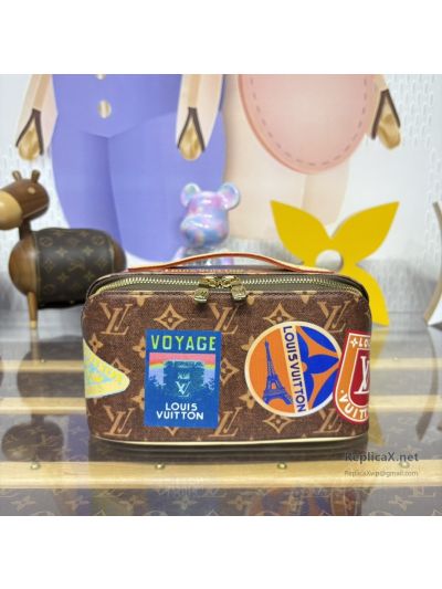 Louis Vuitton Brown Monogram Patch Graphic Toiletry Case