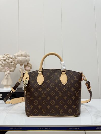 Louis Vuitton Brown Monogram Rounded Top Handle Bag