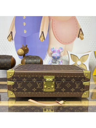 Louis Vuitton Brown Monogram Watch Storage Trunk