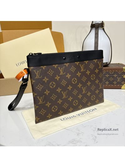 louis-vuitton-brown-monogram-zip-pouch-with-black-top-band-rxlvj01593-02
