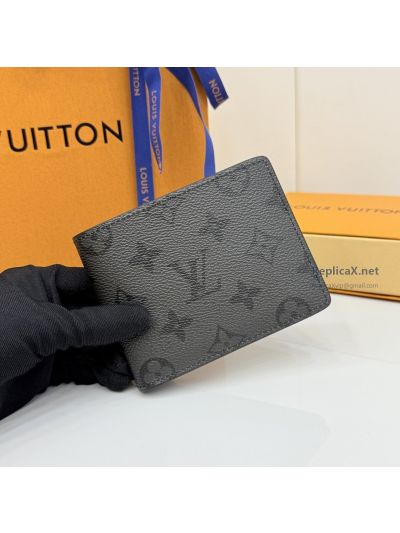 Louis Vuitton Multiple Charcoal Monogram Bifold Wallet M26744