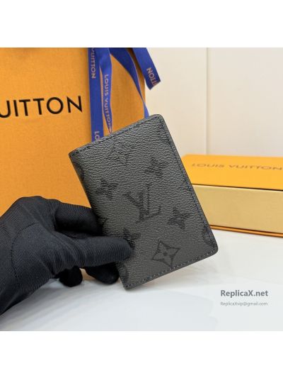 Louis Vuitton Charcoal Monogram Pocket Organizer M26775