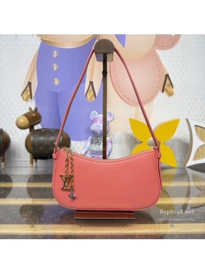 Louis Vuitton Coral Zip Shoulder Bag with Charm Chain