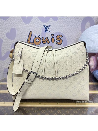 Louis Vuitton Cream Perforated Monogram Zip Shoulder Bag
