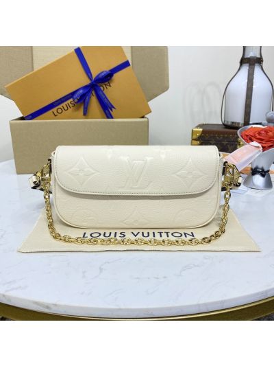 Louis Vuitton Wallet On Chain Ivy Cream Tonal Monogram Chain Flap Bag M82210