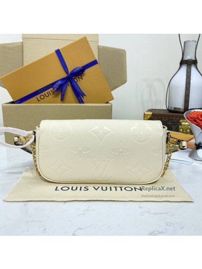 Louis Vuitton Cream Tonal Monogram Flap Bag Premium