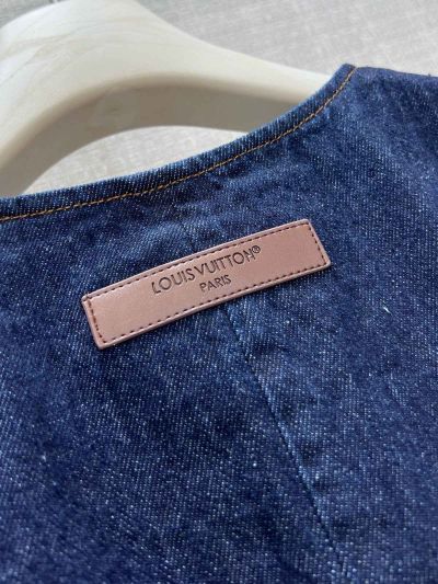 Louis Vuitton Crew Neck Denim Vest in Navy