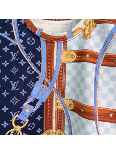 Louis Vuitton Crew Neck Short Sleeve Set in Multicolor