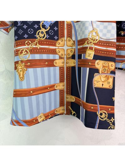 Louis Vuitton Crew Neck Short Sleeve Set in Multicolor
