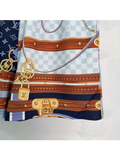 Louis Vuitton Crew Neck Short Sleeve Set in Multicolor