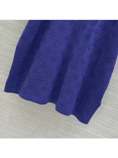 Louis Vuitton Crew Neck Short Sleeve Set in Navy