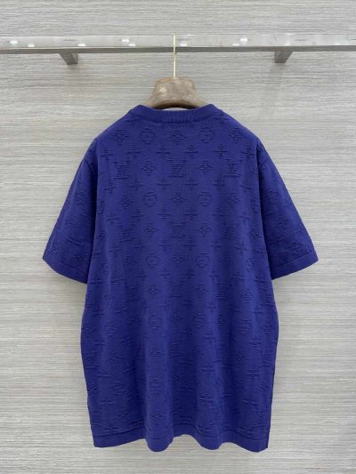 Louis Vuitton Crew Neck Short Sleeve Set in Navy
