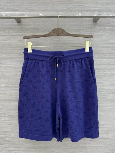 Louis Vuitton Crew Neck Short Sleeve Set in Navy