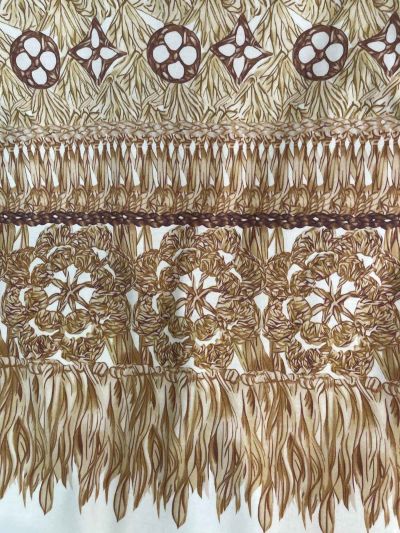 Louis Vuitton Crew Neck Short Sleeve T-Shirt in White and Brown