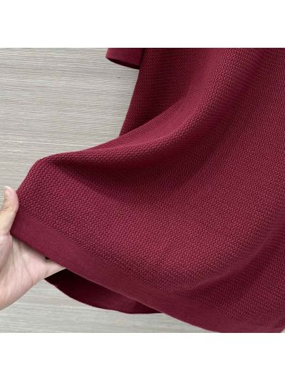 Louis Vuitton Crew Neck Short Sleeve Top in Burgundy
