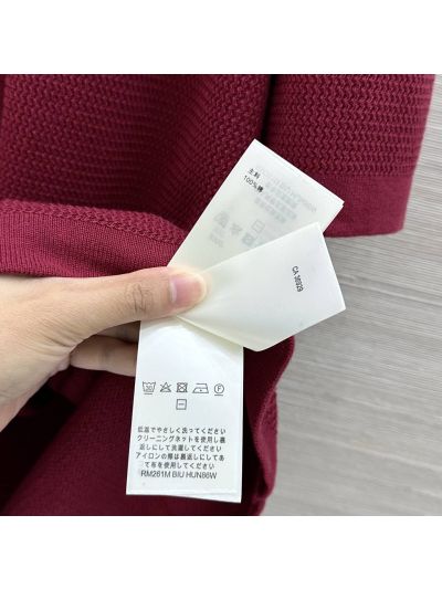 Louis Vuitton Crew Neck Short Sleeve Top in Burgundy