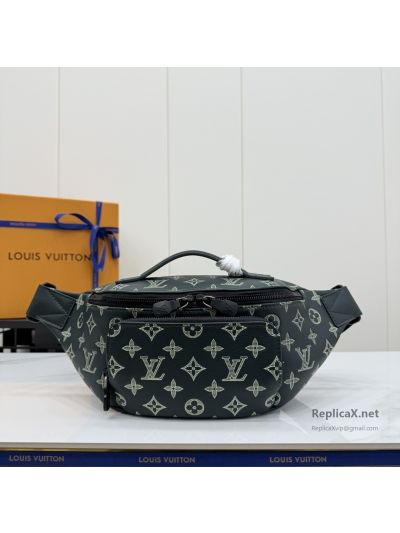 Louis Vuitton Dark Green Monogram Belt Bag with Top Handle