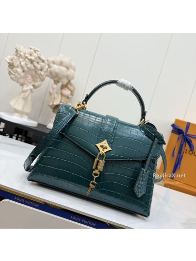 louis-vuitton-deep-teal-croc-effect-flap-top-handle-bag-premium-rxlvj01334-03