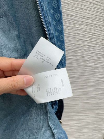 Louis Vuitton Denim Hooded Jacket in Blue