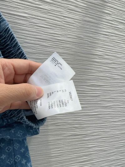 Louis Vuitton Denim Monogram Pants in Blue