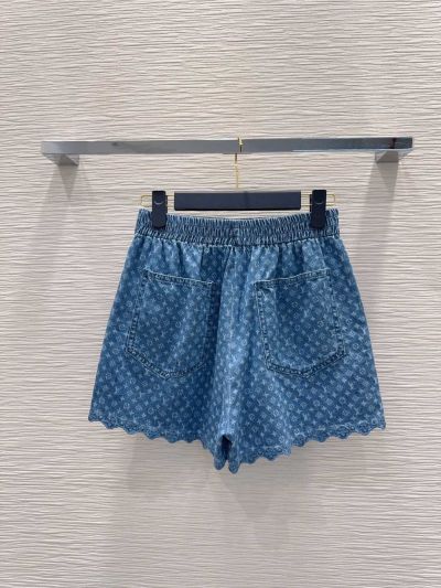 Louis Vuitton Denim Monogram Pants in Blue