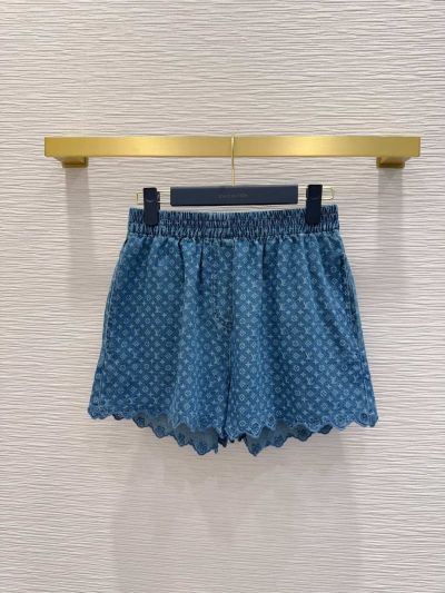 Louis Vuitton Denim Monogram Pants in Blue