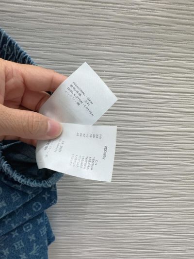 Louis Vuitton Denim Monogram Pants in Blue