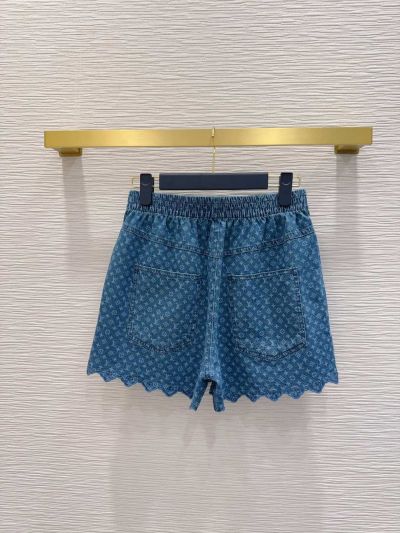 Louis Vuitton Denim Monogram Pants in Blue
