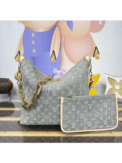 Louis Vuitton Grey Monogram Chain Shoulder Bag
