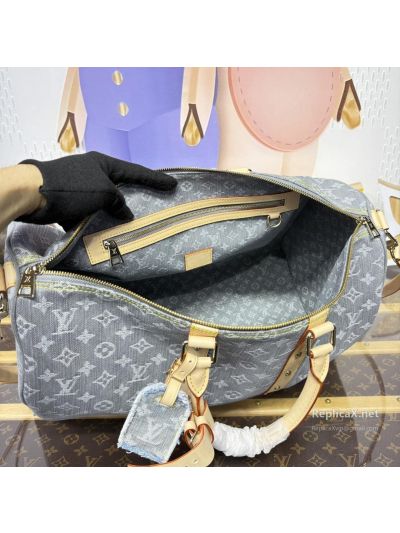 louis-vuitton-grey-monogram-duffle-bag-with-tan-studded-trim-rxlvj01427-02