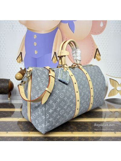 louis-vuitton-grey-monogram-duffle-bag-with-tan-studded-trim-rxlvj01427-03