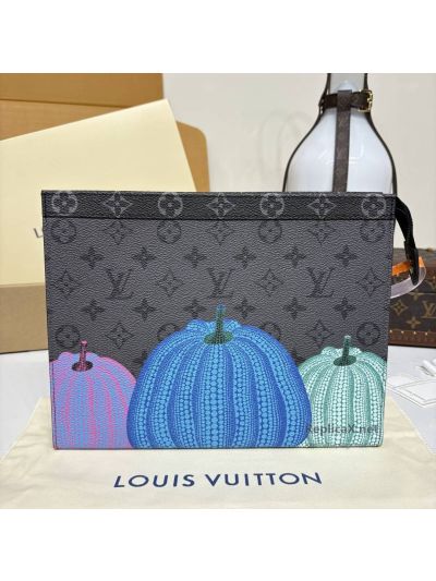 Louis Vuitton Grey Monogram Pumpkin Graphic Zip Pouch Premium