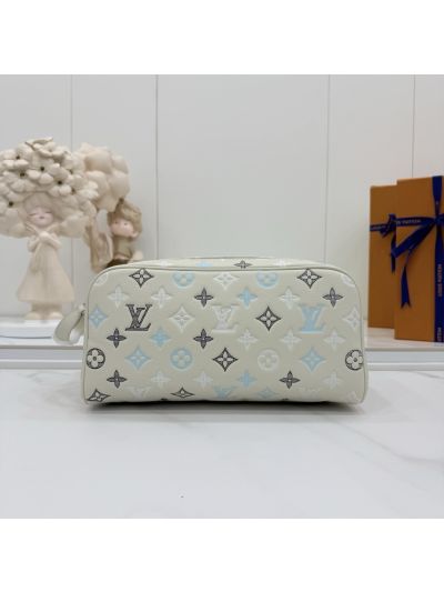 Louis Vuitton Ivory and Blue Monogram Toiletry Pouch
