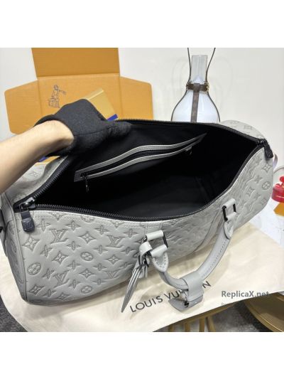 louis-vuitton-light-grey-monogram-duffle-bag-with-black-strap-rxlvj01419-02