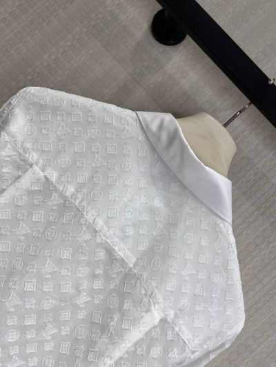Louis Vuitton Long Sleeve Button-Front Shirt in White