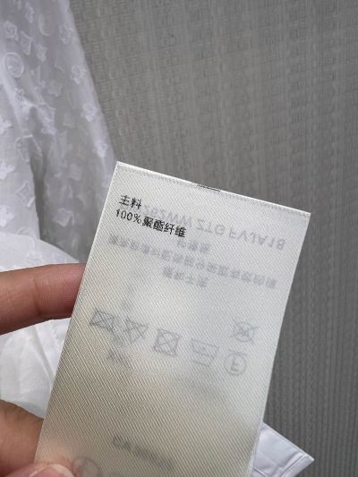 Louis Vuitton Long Sleeve Button-Front Shirt in White