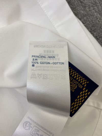 Louis Vuitton Long Sleeve Cropped Shirt in White