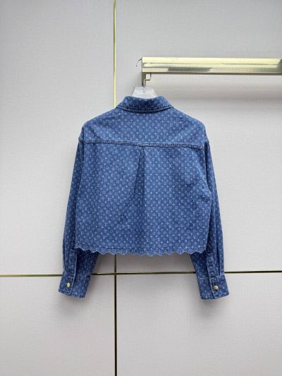 Louis Vuitton Long Sleeve Denim Shirt in Blue