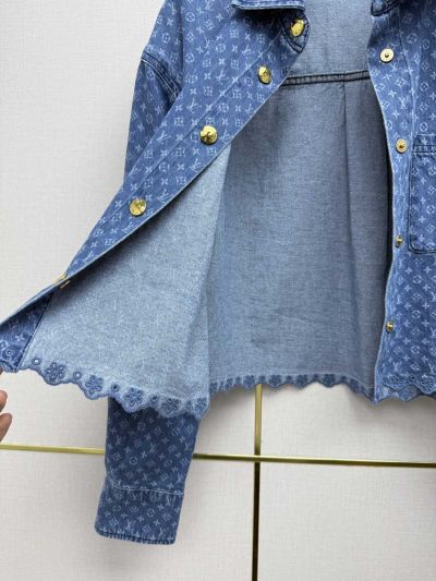 Louis Vuitton Long Sleeve Denim Shirt in Blue