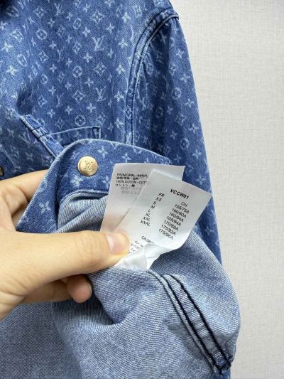 Louis Vuitton Long Sleeve Denim Shirt in Blue