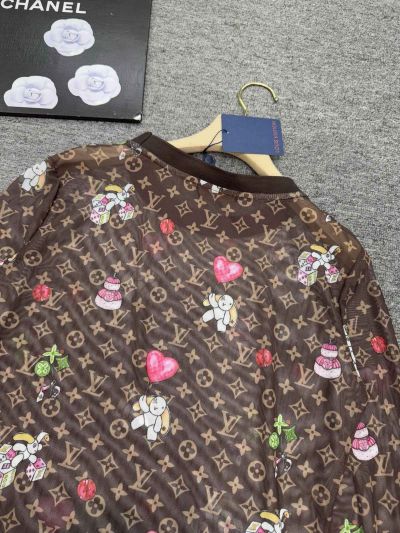 Louis Vuitton Long Sleeve Monogram T-Shirt in Multicolor