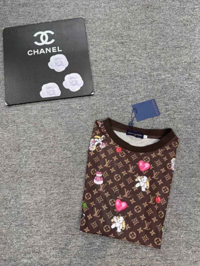 Louis Vuitton Long Sleeve Monogram T-Shirt in Multicolor