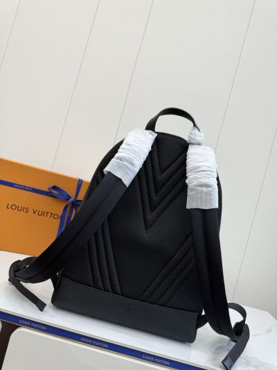 Louis Vuitton Louis Vuitton Takeoff Black Leather Men's Backpack M57079