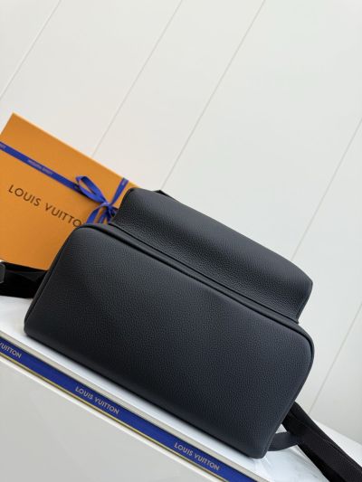 Louis Vuitton Louis Vuitton Takeoff Black Leather Men's Backpack M57079