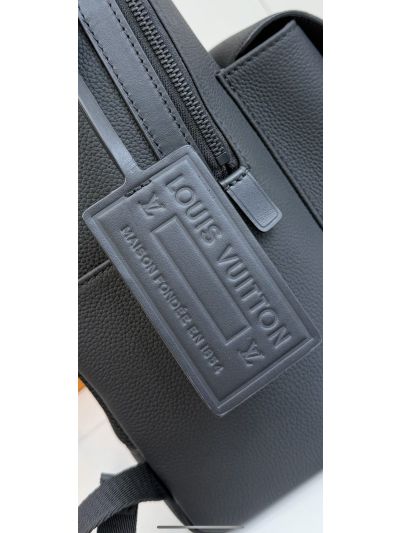 Louis Vuitton Louis Vuitton Takeoff Black Leather Men's Backpack M57079