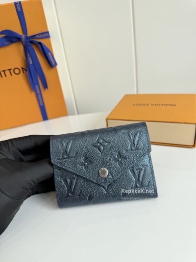 Louis Vuitton Metallic Blue Monogram Envelope Wallet