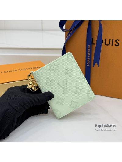 Louis Vuitton Mint Monogram Compact Folded Wallet