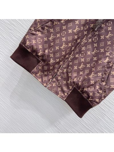 Louis Vuitton Monogram Coat in Brown and Beige